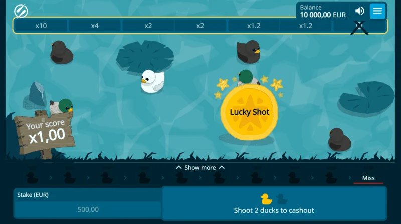 Exploding Ducks – eduka tabamuse hetk partile